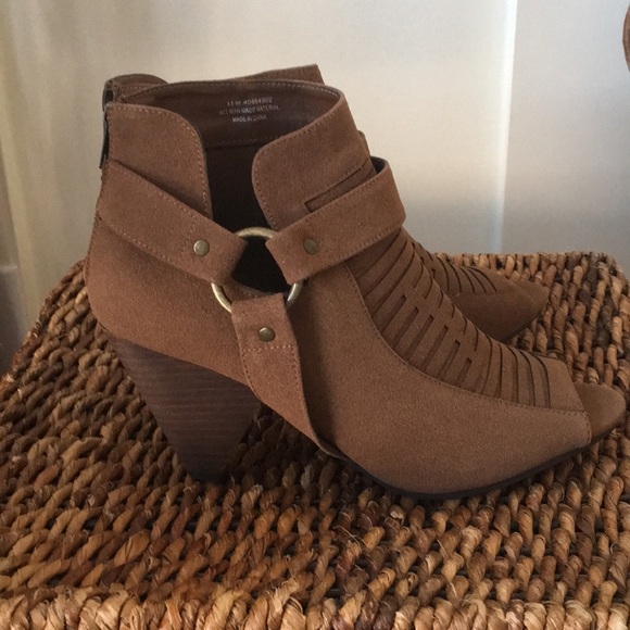 cute open toe booties